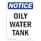 Signmission Safety Sign, OSHA Notice, 14" Height, Oily Water Tank Sign, Portrait OS-NS-D-1014-V-16978 - alternate 1